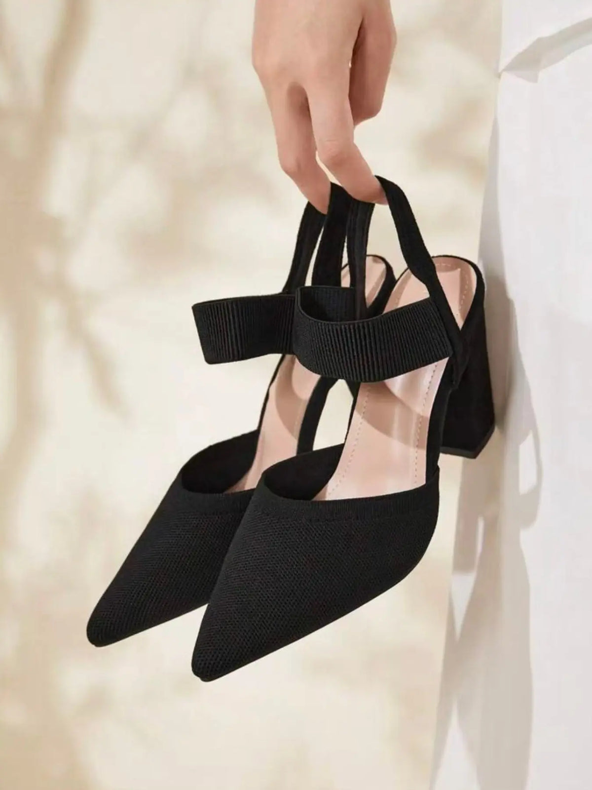 Women's Rubber Sandals – Pointed Toe, Stiletto Heel, High Heel