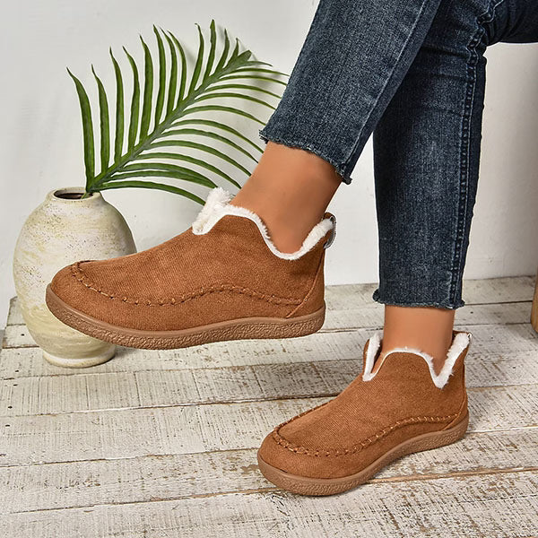LAST DAY 55% OFF Women's Cozy Fleece-Lined Ankle Boots