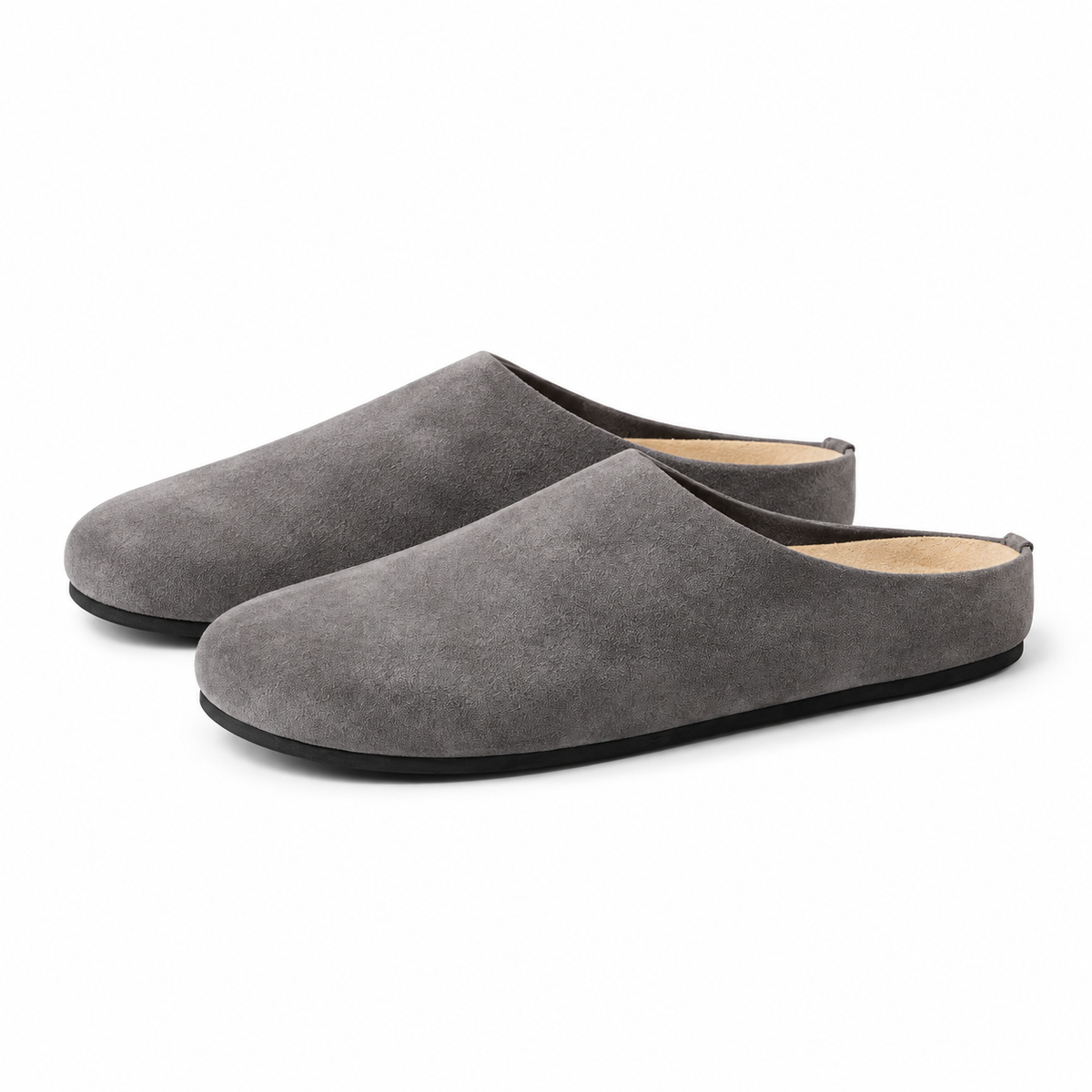 Comfortable Suede Slip-On Mules