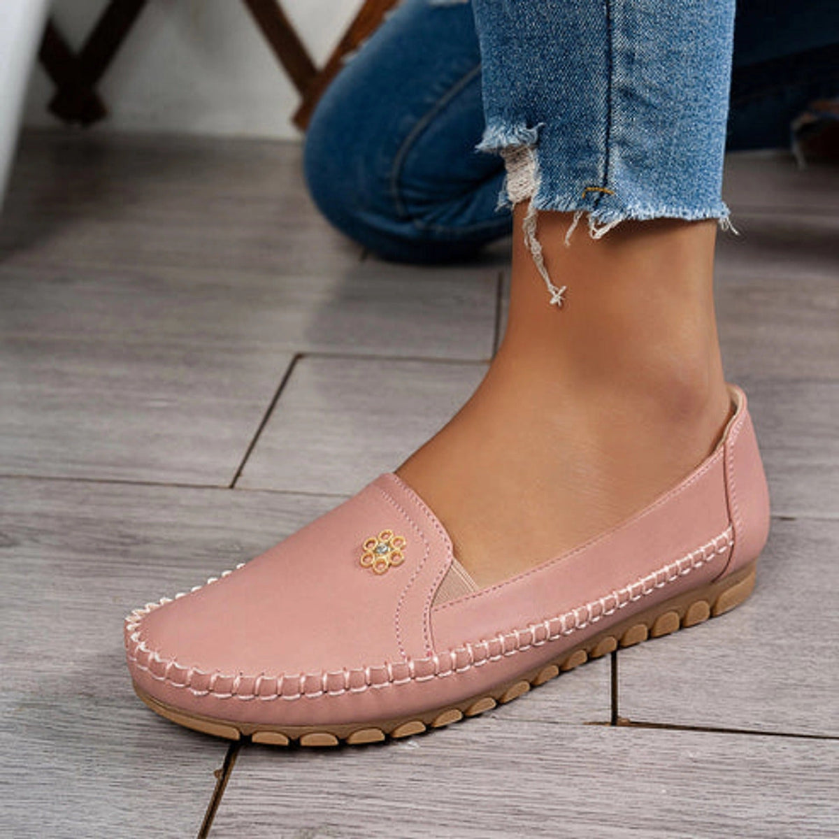 🔥Best Seller-Last Day Sale 60% OFF🔥 Orthopedic leather shoes, Lightweight, Anti-Slip, Breathable for Women