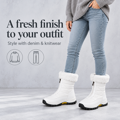Aspen Front-Zip Quilted Boots