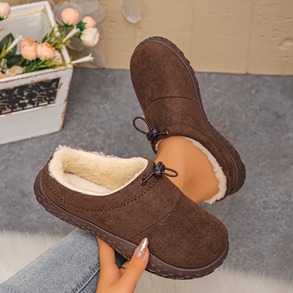 TopSpire® - Women’s Warm Plush-Lined Mules – Comfortable Non-Slip Shoes for Fall & Winter