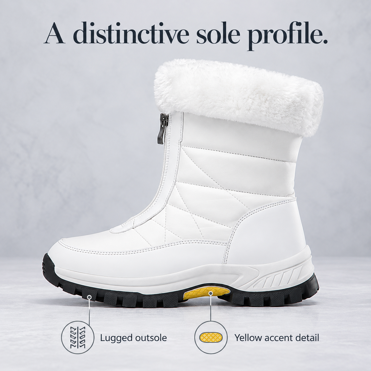 Aspen Front-Zip Quilted Boots