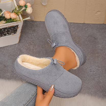 TopSpire® - Women’s Warm Plush-Lined Mules – Comfortable Non-Slip Shoes for Fall & Winter