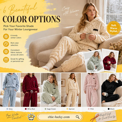 💖Black Friday Mega Deal – 50% off!💖Embossed Geometric Plush Set – Timeless Comfort & Effortless Style For Every Occasion