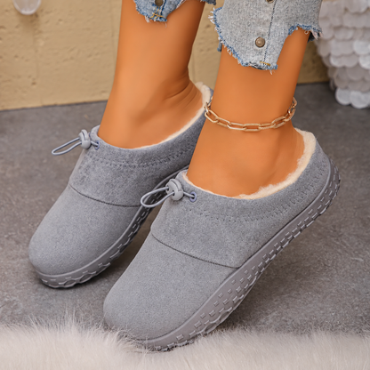 TopSpire® - Women’s Warm Plush-Lined Mules – Comfortable Non-Slip Shoes for Fall & Winter