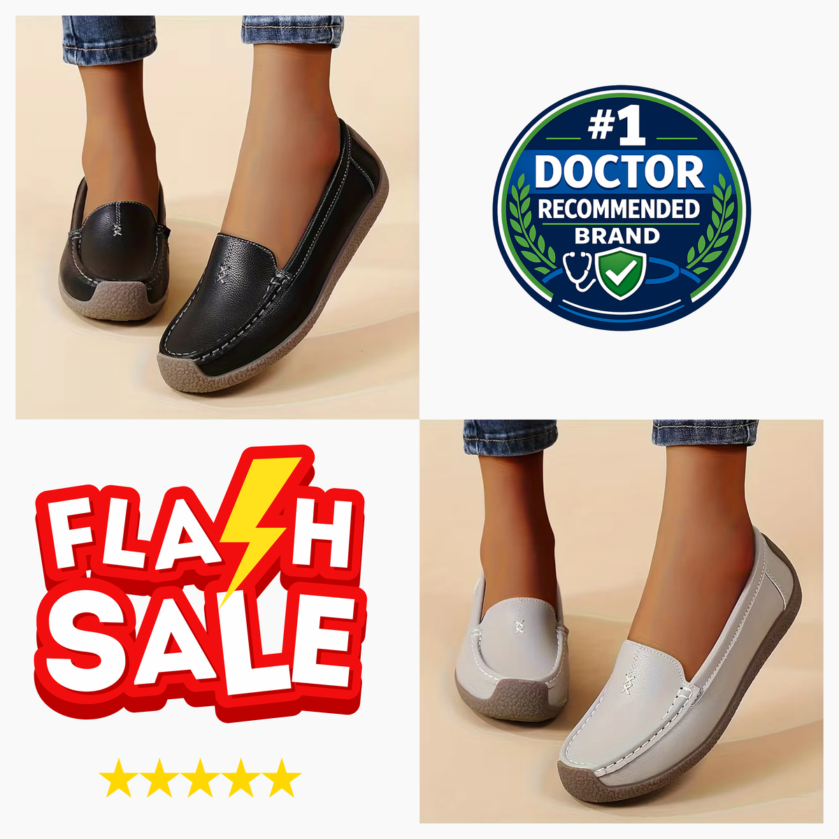 Women’s Comfort Loafers – Supportive Footbed & All-Day Comfort