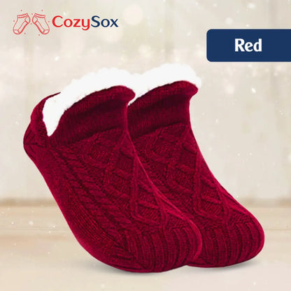 CozySox - Fleece-Lined Non-Slip Thermal Slippers Socks