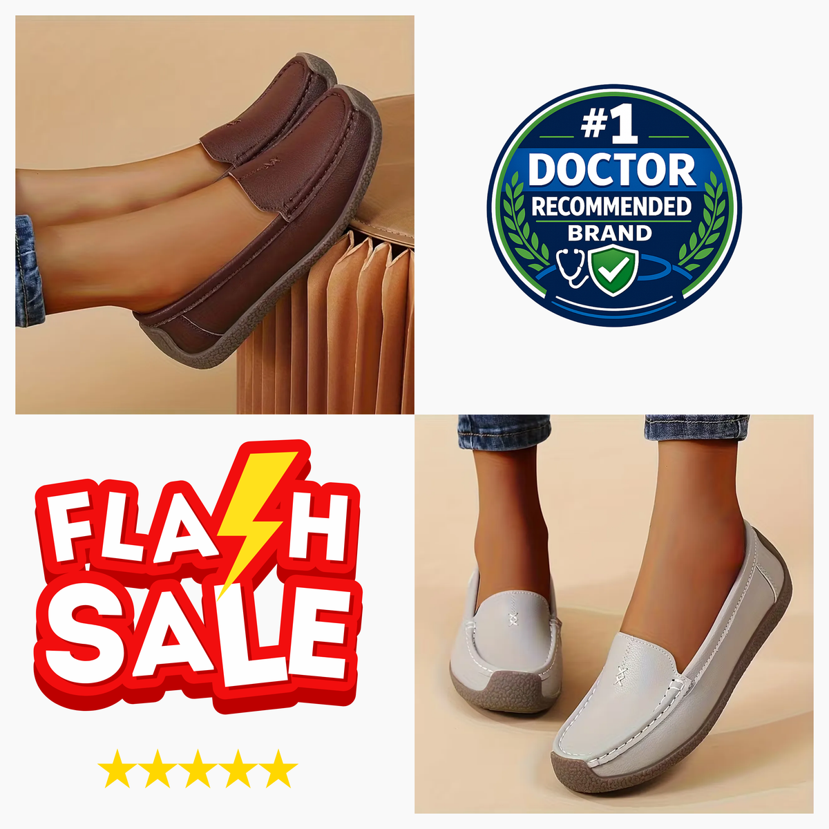 Women’s Comfort Loafers – Supportive Footbed & All-Day Comfort