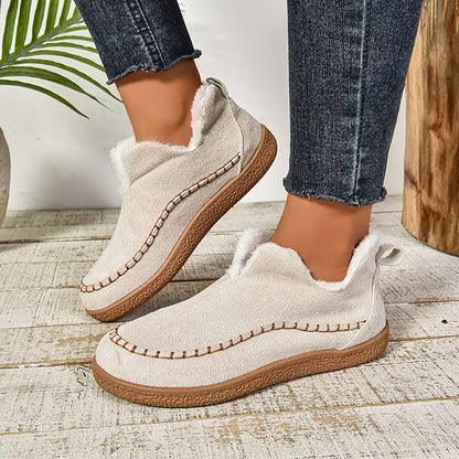 LAST DAY 55% OFF Women's Cozy Fleece-Lined Ankle Boots