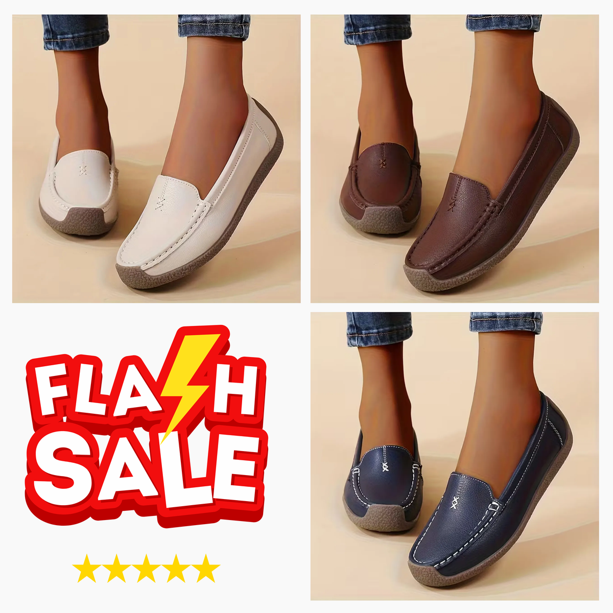 Women’s Comfort Loafers – Supportive Footbed & All-Day Comfort