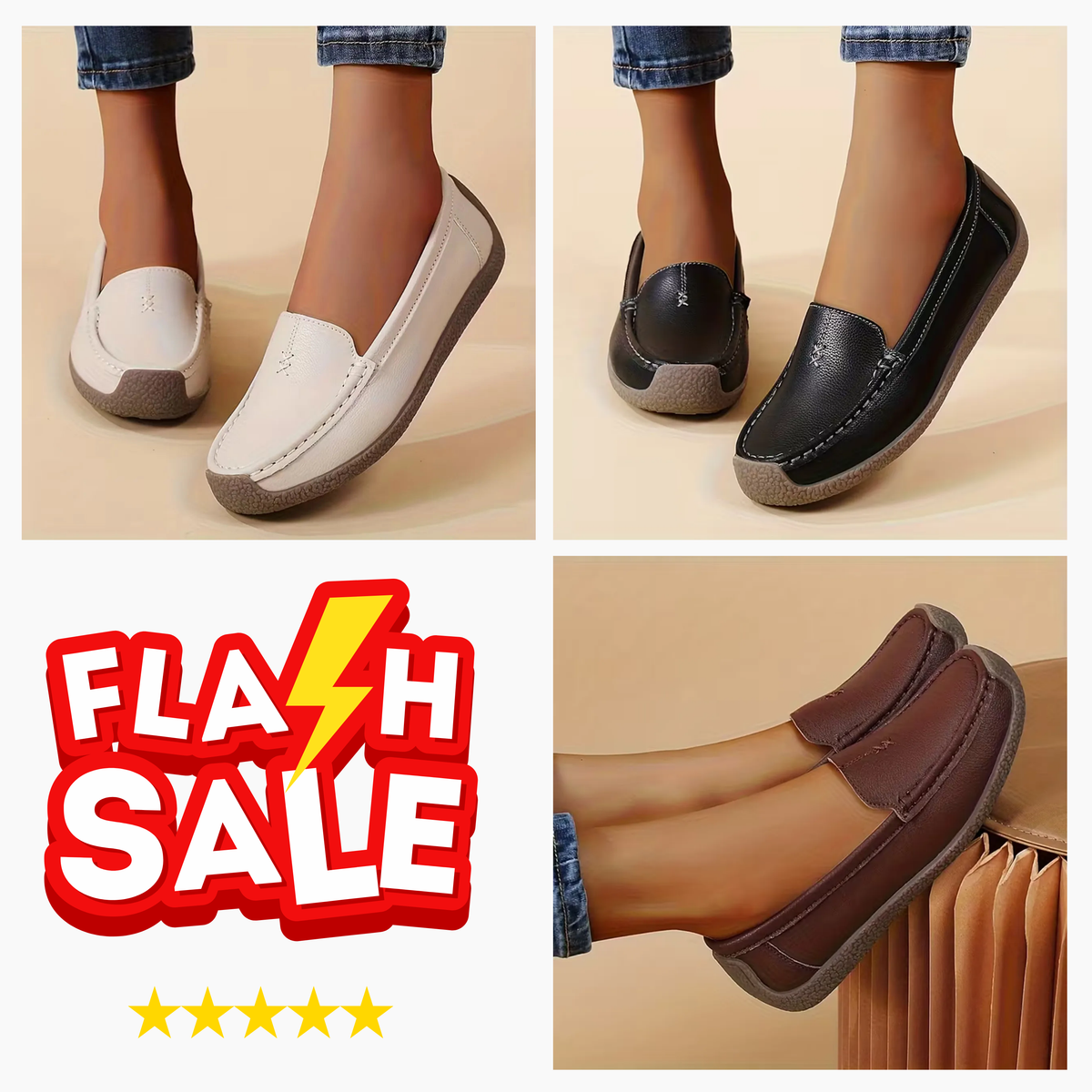 Women’s Comfort Loafers – Supportive Footbed & All-Day Comfort