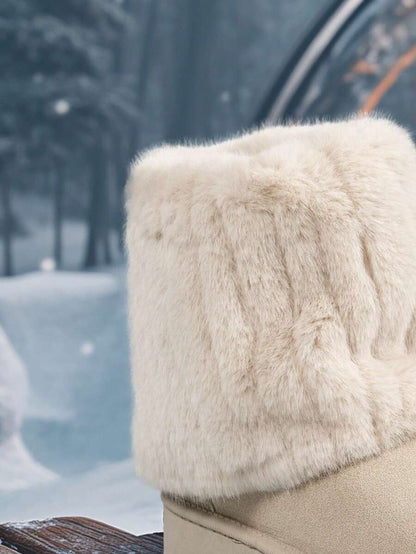 Women’s Cozy Faux Fur Platform Snow Boots
