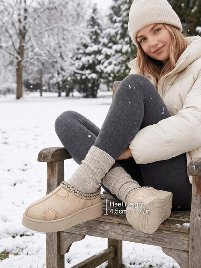 Women’s Cozy Faux Fur Platform Snow Boots