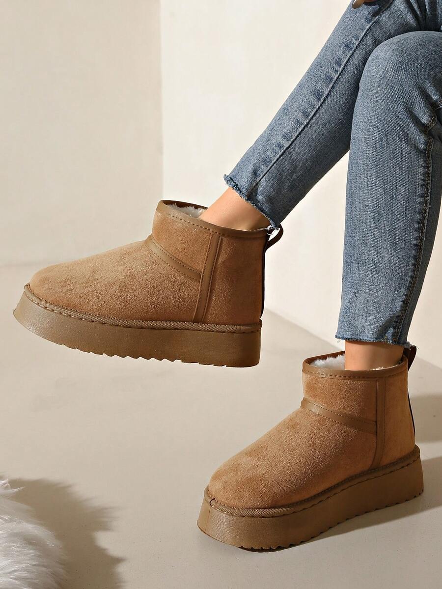 Women’s Cozy Faux Fur Platform Snow Boots