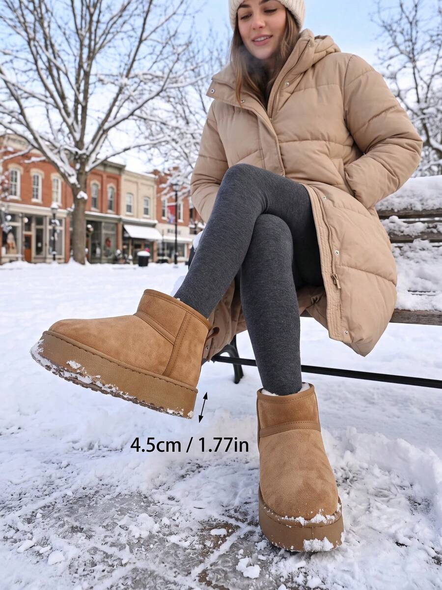Women’s Cozy Faux Fur Platform Snow Boots