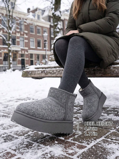 Women’s Cozy Faux Fur Platform Snow Boots