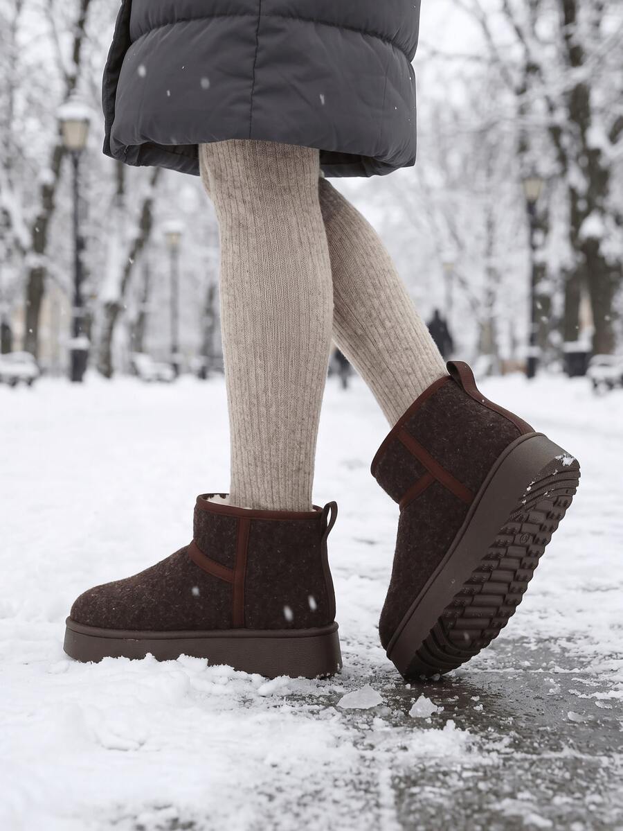 Women’s Cozy Faux Fur Platform Snow Boots