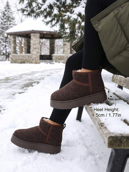 Women’s Cozy Faux Fur Platform Snow Boots