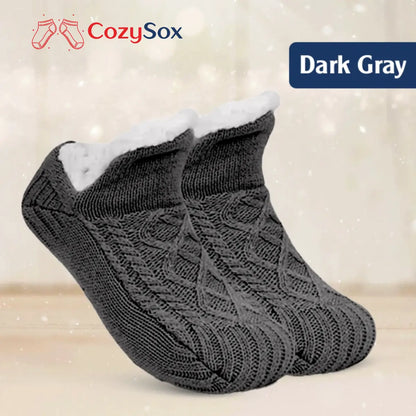 CozySox - Fleece-Lined Non-Slip Thermal Slippers Socks