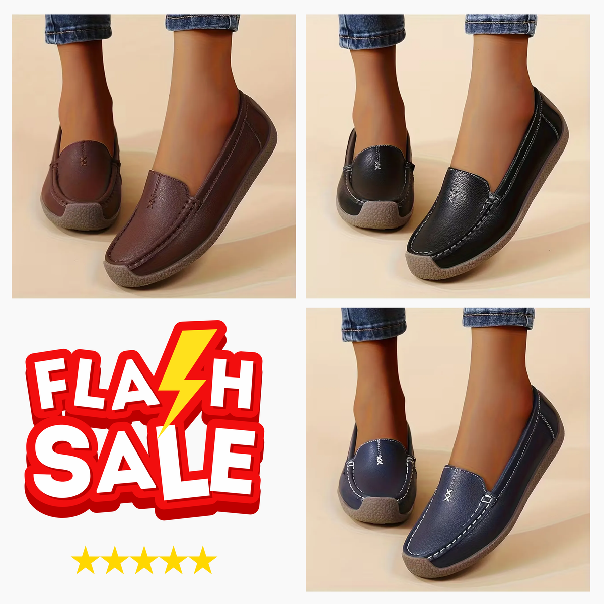 Women’s Comfort Loafers – Supportive Footbed & All-Day Comfort