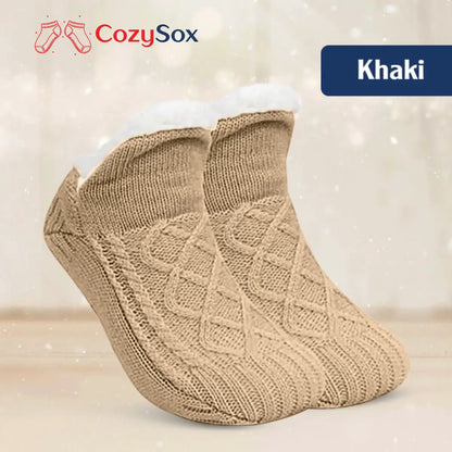 CozySox - Fleece-Lined Non-Slip Thermal Slippers Socks