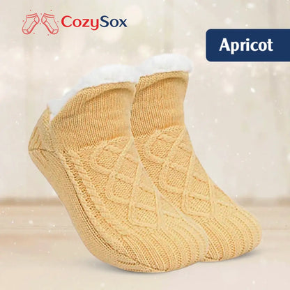 CozySox - Fleece-Lined Non-Slip Thermal Slippers Socks