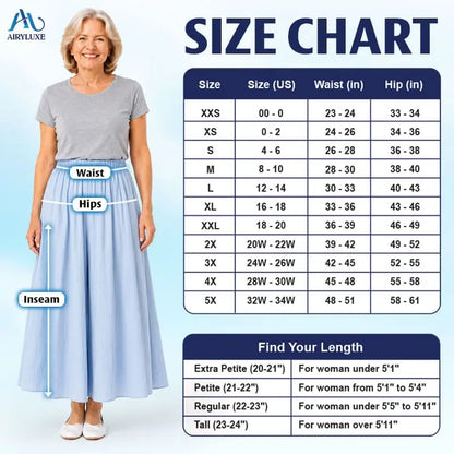 AiryLuxe - Women's Elegant Wide-Leg Skirt Pants