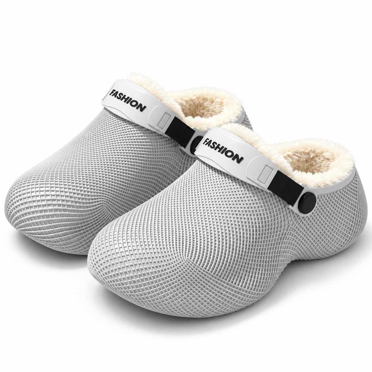 Fleece-Lined Back-Strap Clogs