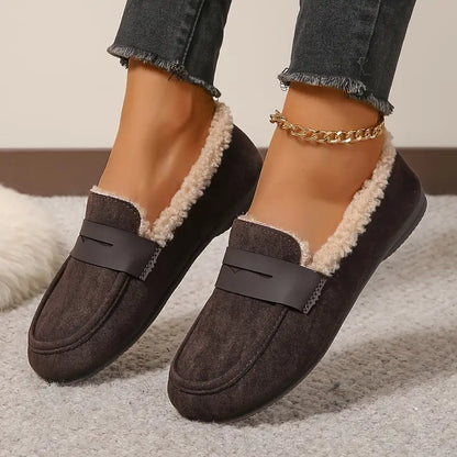 💥Hot Special Discount 60% OFF💥 Women’s Comfort Slip-On Loafers – Premium Leather, Soft Sole & Warm Cozy Feel