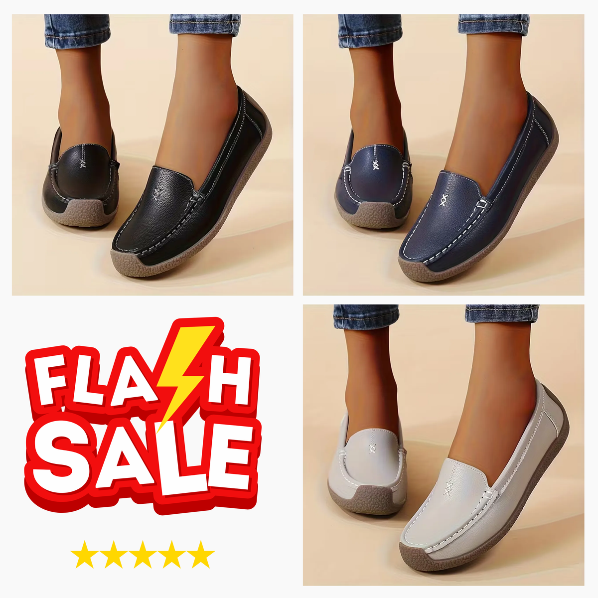 Women’s Comfort Loafers – Supportive Footbed & All-Day Comfort