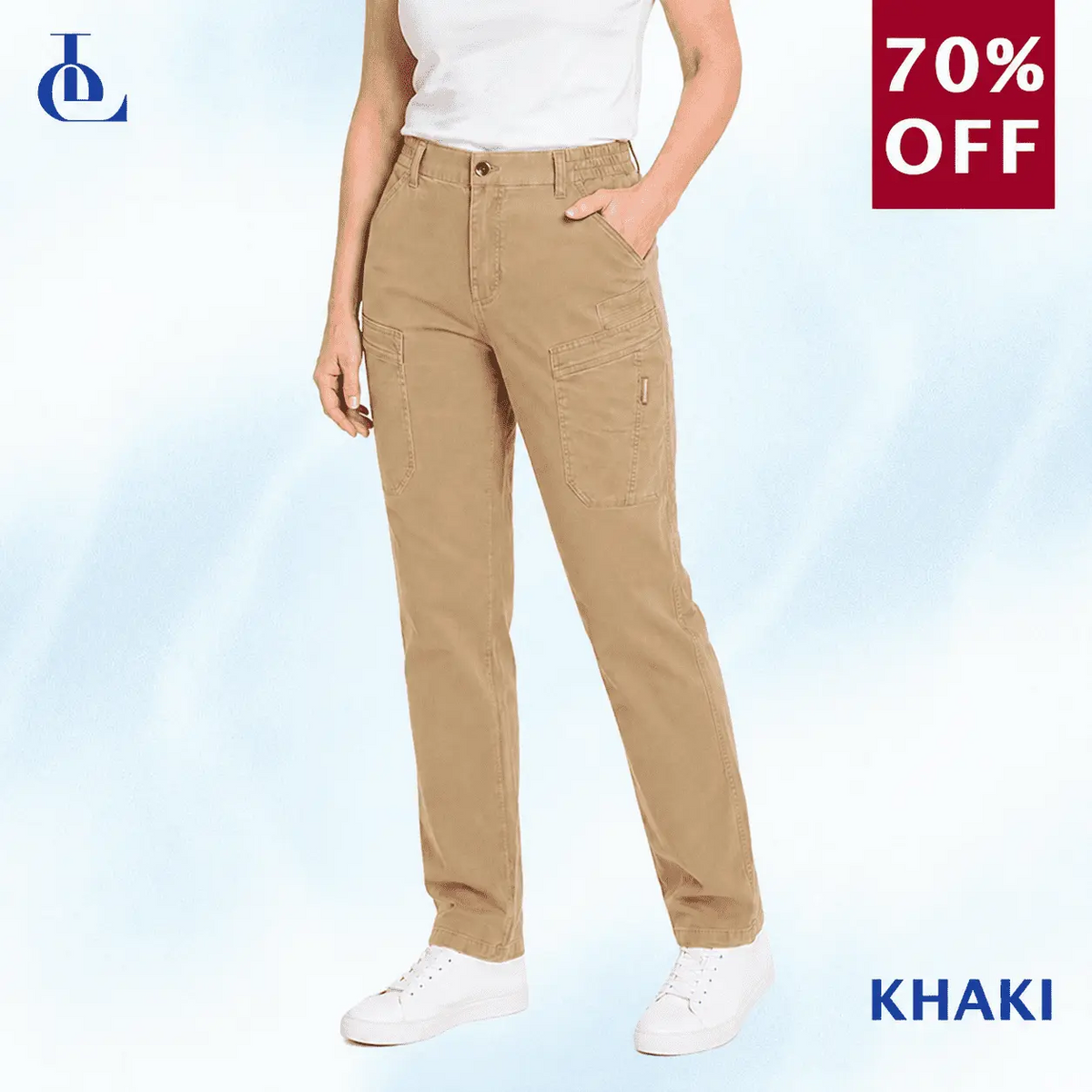 EveLite - 70% OFF – Women’s Stretch-Waist 6-Pocket Comfort Pants