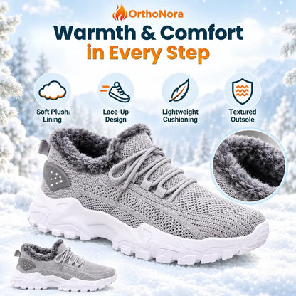 OrthoNora - Cozy Hands-Free Slip-On Orthopedic Fleece-Lined Winter Shoes