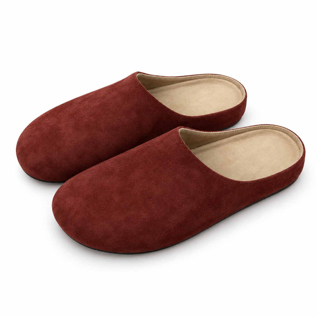 Comfortable Suede Slip-On Mules