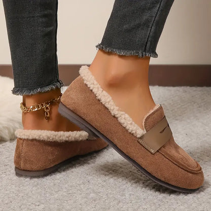 💥Hot Special Discount 60% OFF💥 Women’s Comfort Slip-On Loafers – Premium Leather, Soft Sole & Warm Cozy Feel