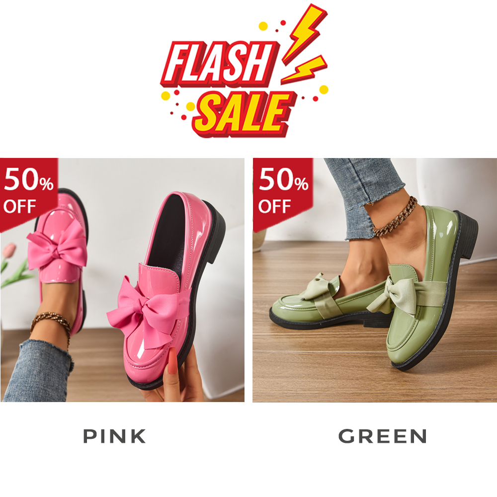 Women's anti-slip round toe slip-on loafers