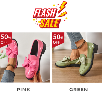Women's anti-slip round toe slip-on loafers