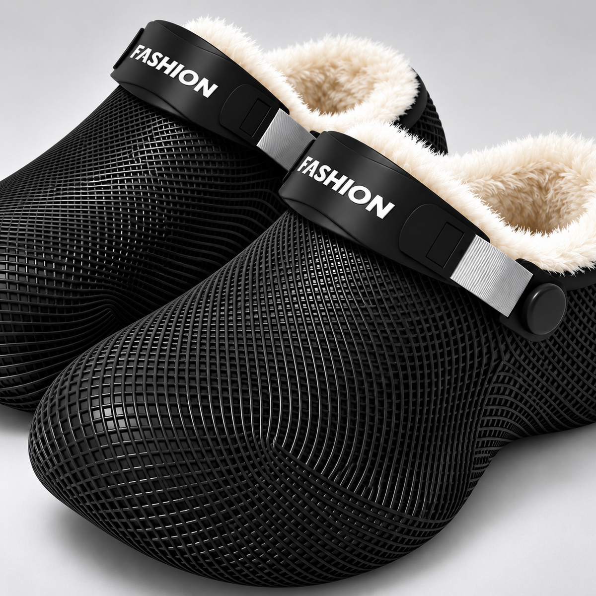 Fleece-Lined Back-Strap Clogs
