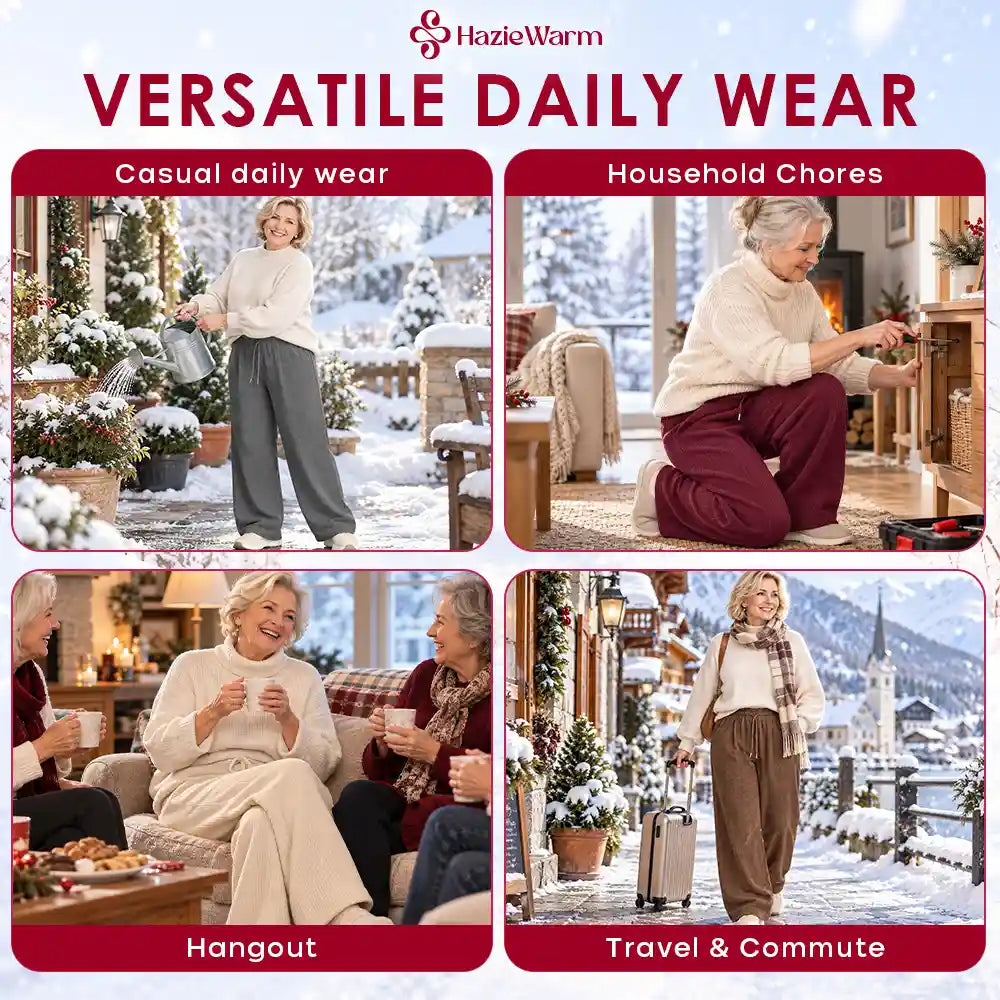 HazieWarm - 2026 Best Selling Cozy Stretch Corduroy Pants for Seniors