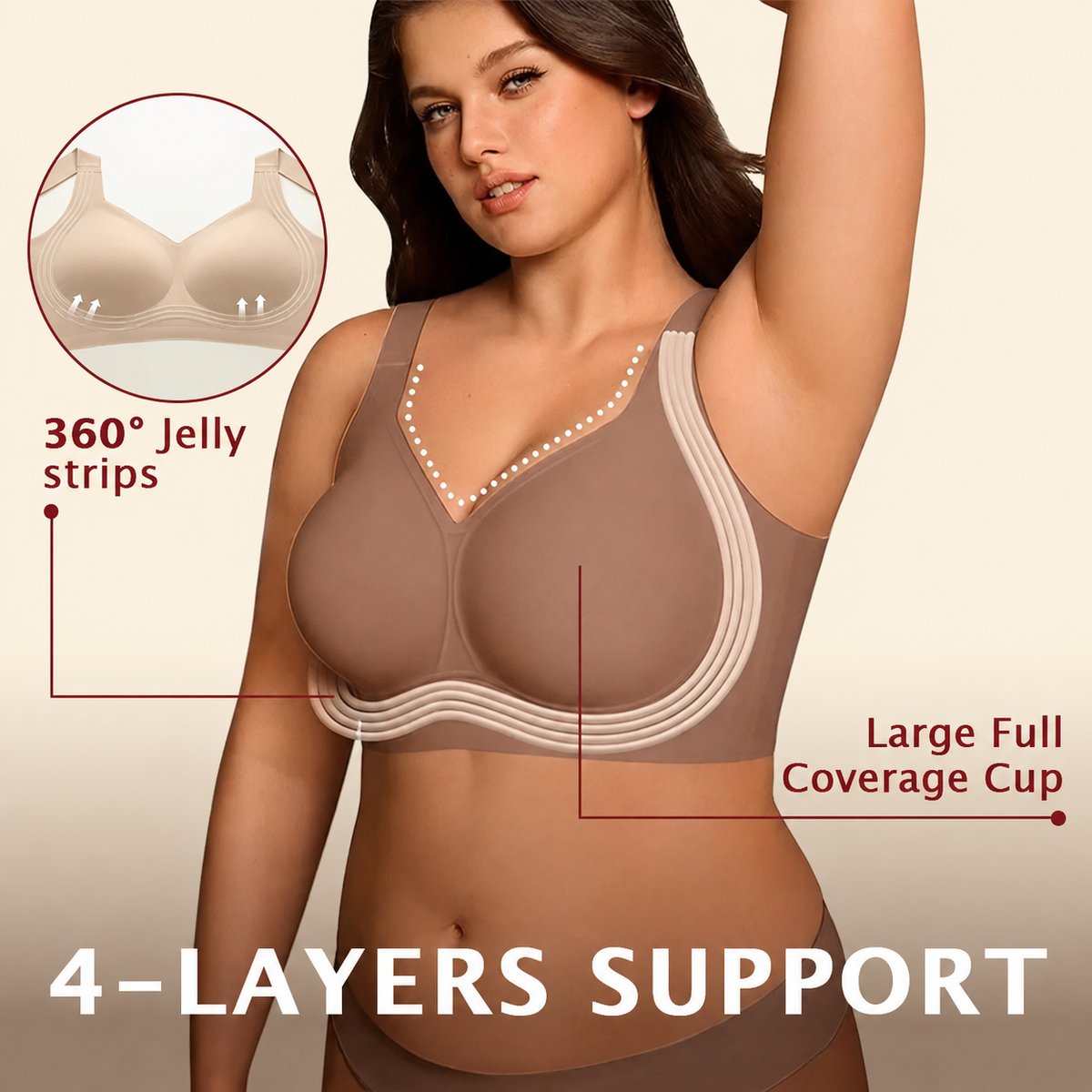 LAST DAY SALE 70% OFF - Super firming Wirefree Bra