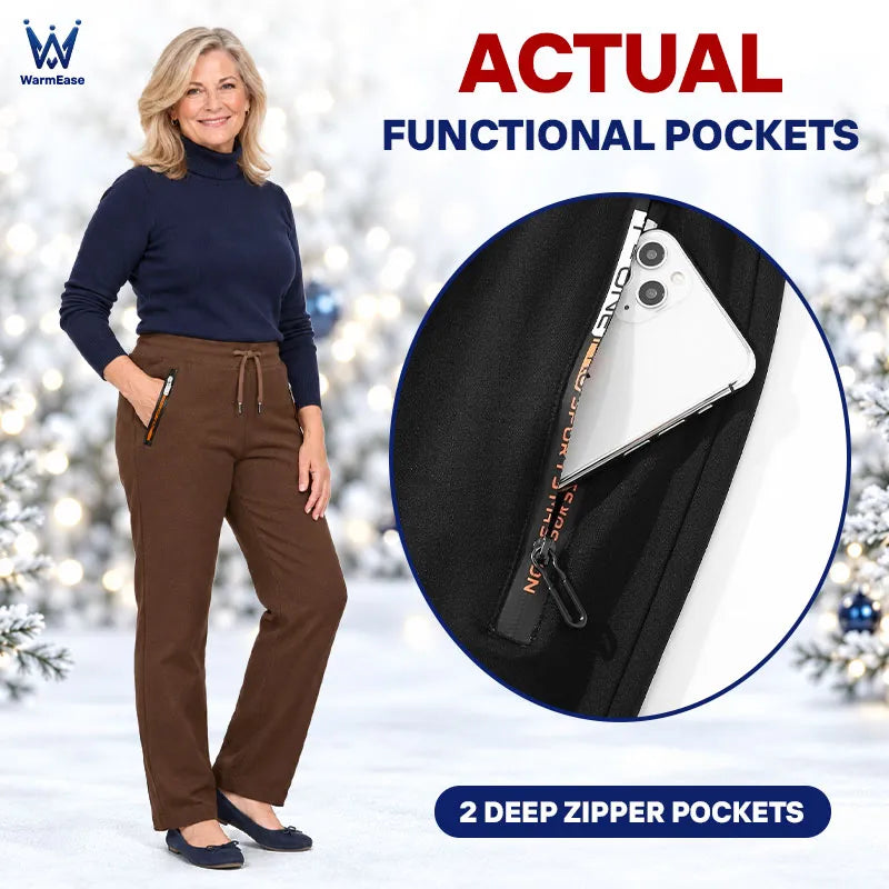 WarmEase - Fleece-Lined Casual Active Pants