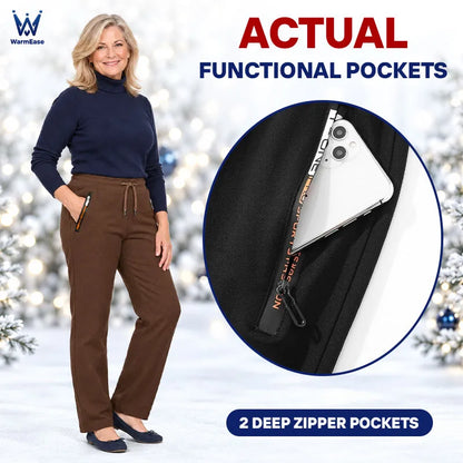 WarmEase - Fleece-Lined Casual Active Pants