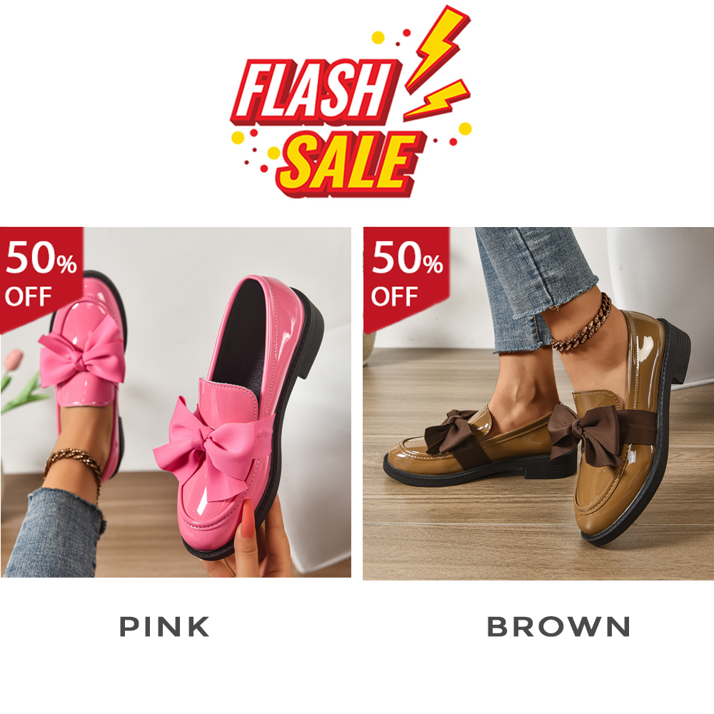 Women's anti-slip round toe slip-on loafers