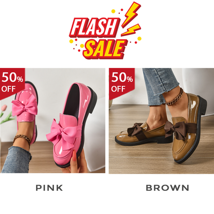 Women's anti-slip round toe slip-on loafers