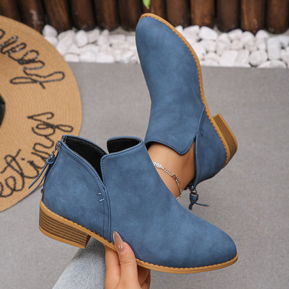 Last Day 50% OFF-Women's Ankle Boots & Booties Pull on Comfortable Comfortable Short Booties