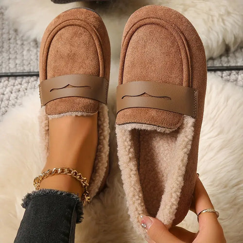 💥Hot Special Discount 60% OFF💥 Women’s Comfort Slip-On Loafers – Premium Leather, Soft Sole & Warm Cozy Feel