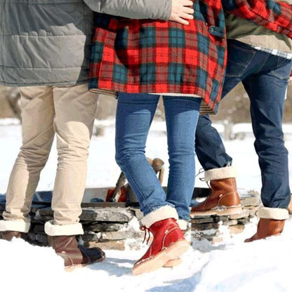 Women's Vintage Buttery-Soft Waterproof Wool Lining Boots