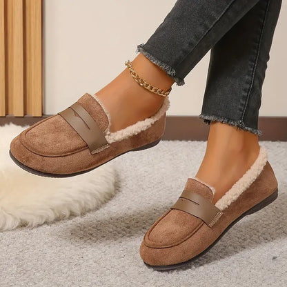 💥Hot Special Discount 60% OFF💥 Women’s Comfort Slip-On Loafers – Premium Leather, Soft Sole & Warm Cozy Feel