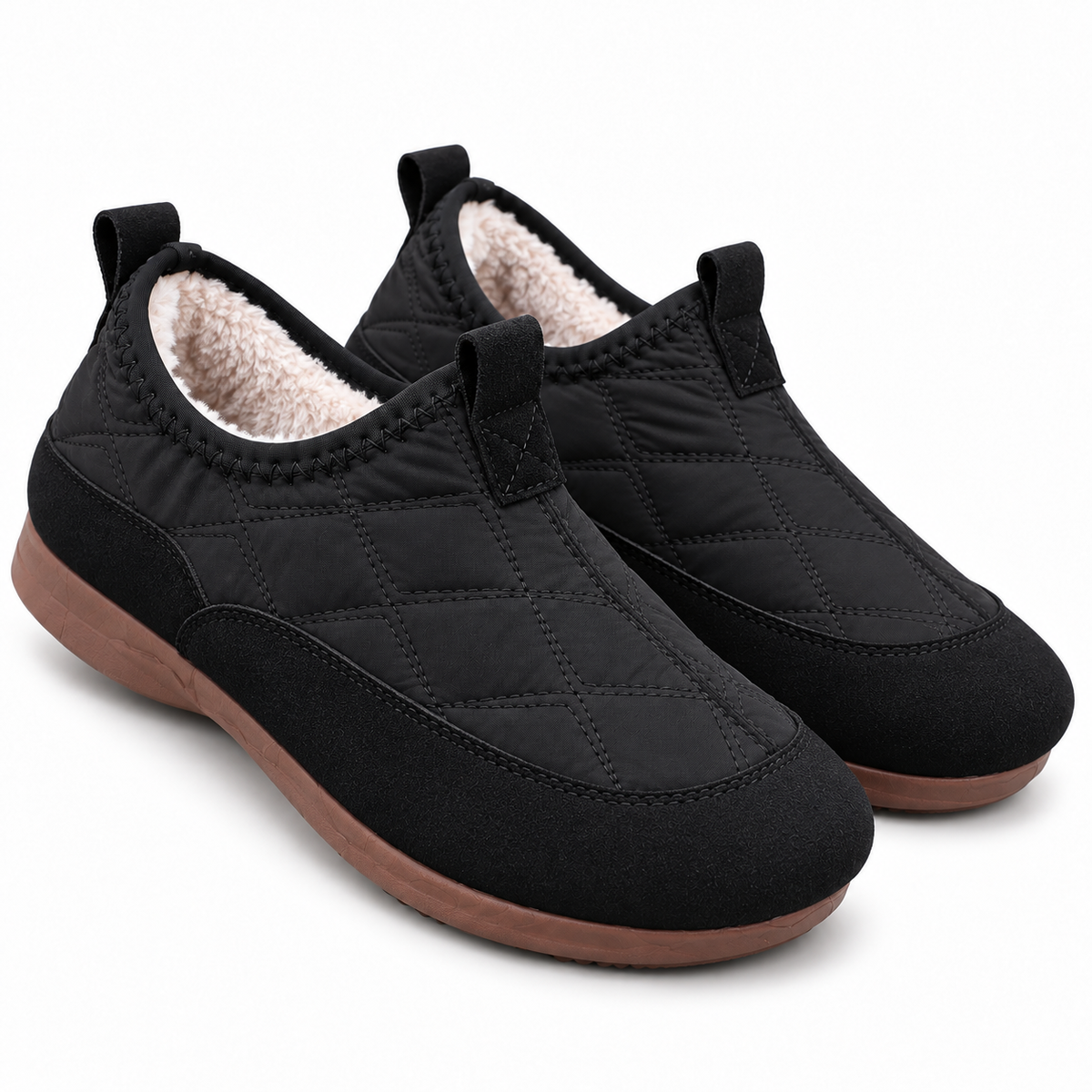 Comfortable Fleece-Lined Slip-On Shoes