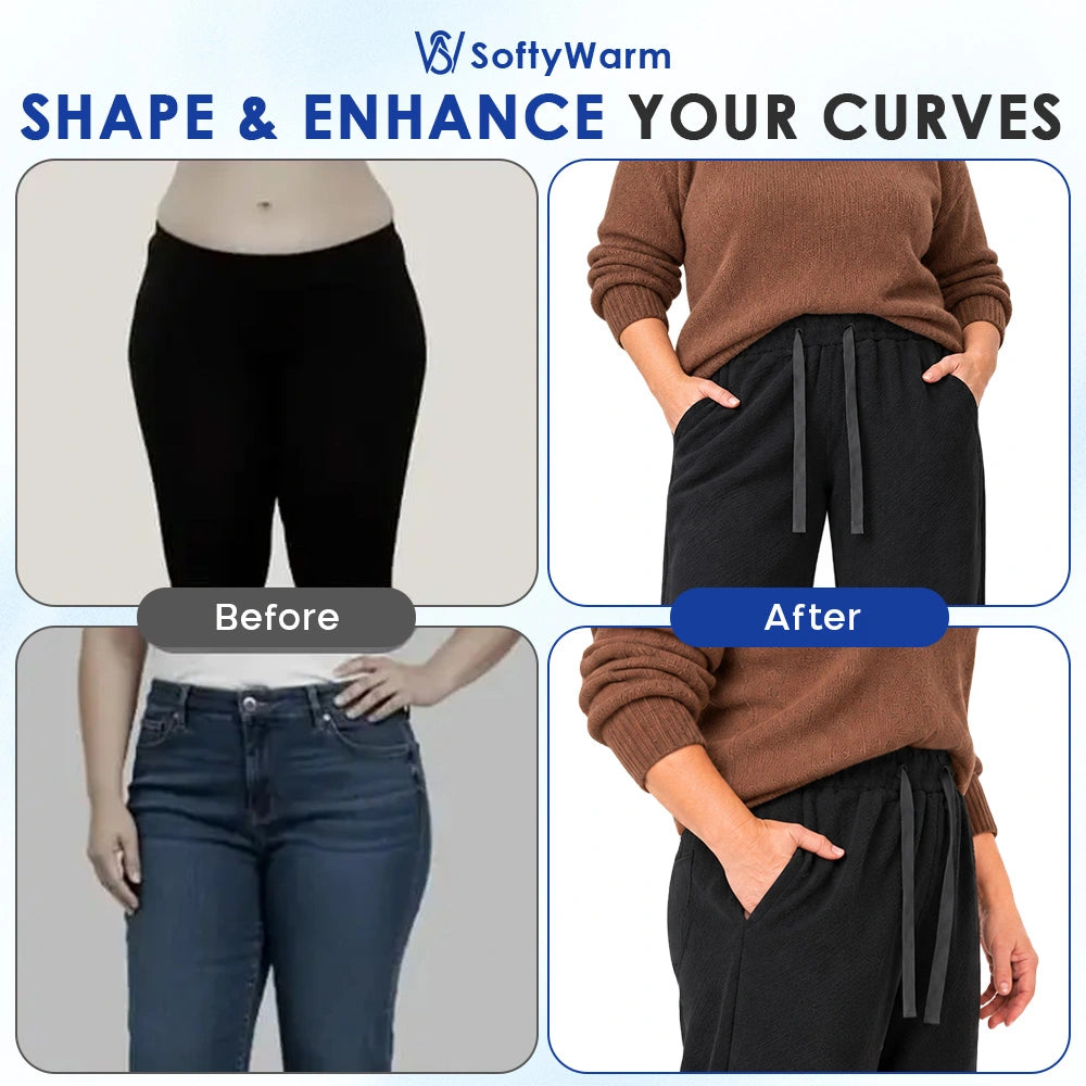 SoftyWarm - Women Cozy Fleece-Lined Relaxed Pants